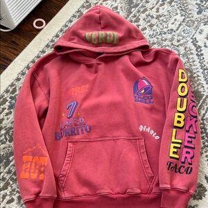 Hollister x Taco Bell Red Graphic Hoodie
